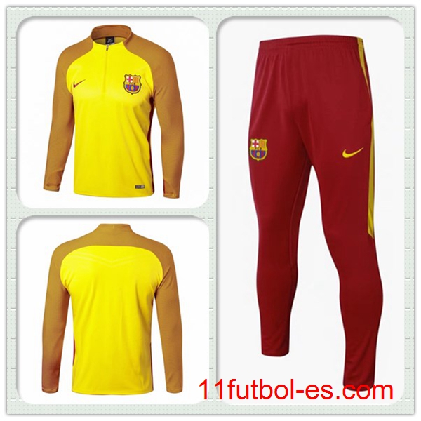 AAA + Thai Chandal del FC Barcelona Strike Drill Amarillo Hombre 2017/2018