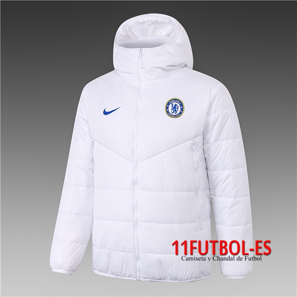 Nuevas Chaqueta de Plumas FC Chelsea Blanco 2020 2021